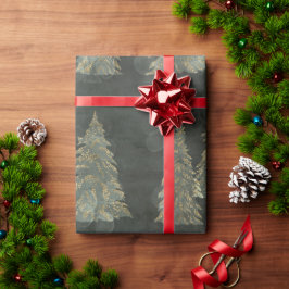 Elegant Guld Fairylight Gräs Träd jul Presentpapper