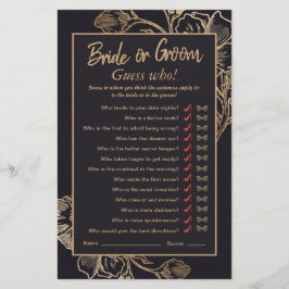 Elegant guld falska metallrosor bröllopsfest spel