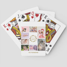 Elegant Guld Family Photo Collage Mors dag Casinokort