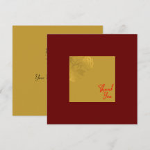 Elegant Guld Flover Royal Red