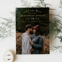 Elegant Guld-fotospara datum