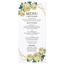 Elegant Guld Geometric Gult Blommigt Boho Bröllop