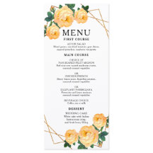 Elegant Guld Geometric Orange Blommigt Boho Bröllo