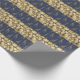 Elegant Guld Giraffe Animal Print Snyggt Söt  Presentpapper