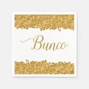 Elegant Guld Girly Bunco Party Pappersservett