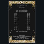 Elegant Guld Glitter, båda sidornas flygblad<br><div class="desc">En elegant och förfinad design med en digital bild av silver-lilac-glas. Anmärkning: Produktionens processaa användor inte en riktig film,  endast färg trycks grundligt. Lägg till data,  logotyp,  företagsinformation och bilder i minuter.</div>