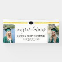 Elegant Guld Glitter Calligraphy Studenten Photo
