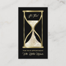 Elegant Guld Glitter Hourglass Hair och Makeup