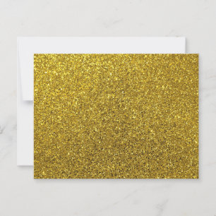 Elegant Guld Glitter jul Vykort