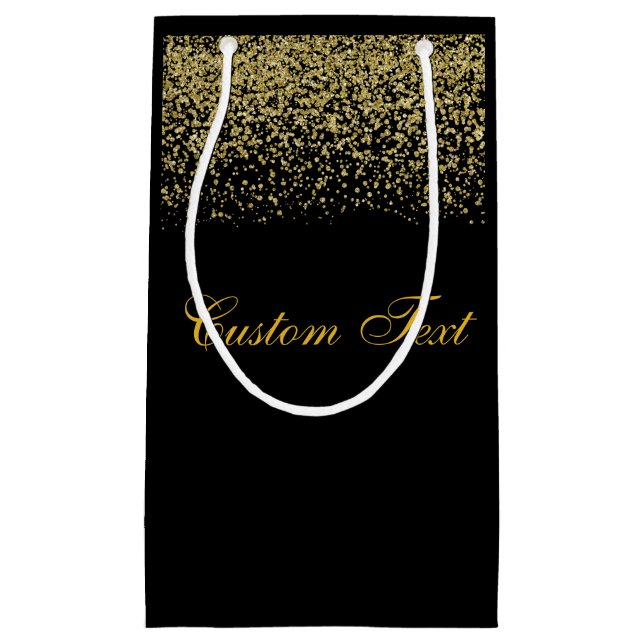 Elegant Guld Glitter Konfetti Bröllop (Framsidan)