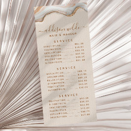 Elegant Guld Glitter marble Agate Modern Chic Reklamkort