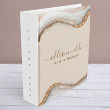 Elegant Guld Glitter Mermor Agat Kund