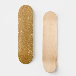 Elegant Guld Glitter Mini Skateboard Bräda 18,5 Cm