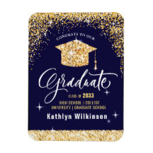 Elegant Guld Glitter mousserande Studenten