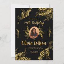 Elegant Guld Glitter Quinceañera 25:e delen Bröllo