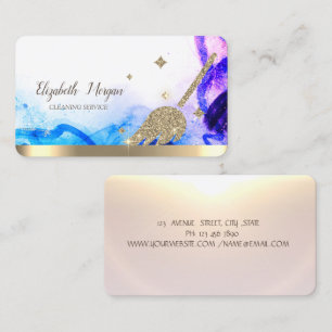 Elegant guld glitter sopa abstrakt visitkort