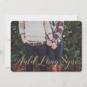 Elegant Guld Glitter Stil Auld Lang Syne