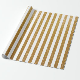Elegant guld glitter, stripe, pappra presentpapper