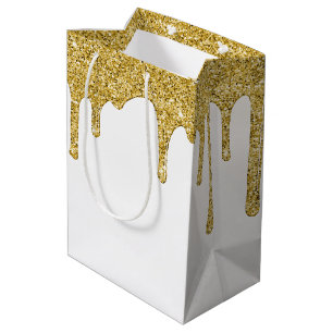 Elegant Guld Glitterdroppar