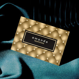 Elegant guld glittrande glittermonogram magnetiska visitkort