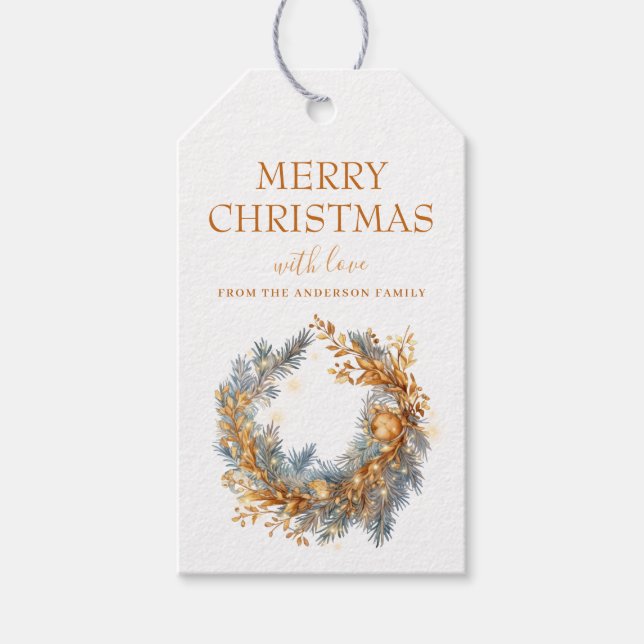 Elegant Guld God Anpassningsbar Presentetikett (Framsidan)