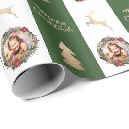 Elegant Guld God jul Anpassningsbar Photo Presentpapper
