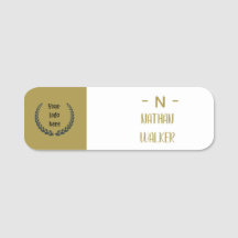Elegant Guld & Grå Monogram I Minimalistisk Elegan