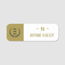 Elegant Guld & Grå Monogram I Minimalistisk Elegan