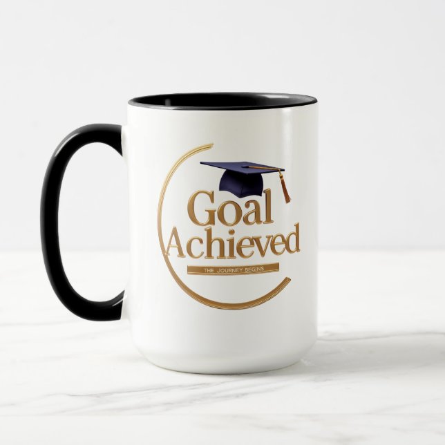 Elegant Guld Grad Mugg (Vänster)