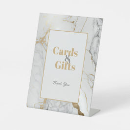 Elegant Guld Grått Marble Cards och presenter