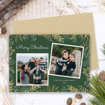 Elegant Guld Greenery 2 Photos Glad helg
