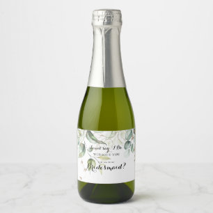 Elegant Guld Greenery Bridesmaid Frieri