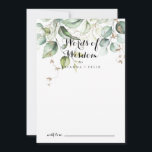 Elegant Guld Grey Bröllop Ord i Wisdom Rådkort<br><div class="desc">I elegant är guld grönt bröllop ord av visdomskort perfekt för ett modernt bröllop. Utformningen har handritade guld och botaniska grönten eukalyptus löv, inspirerande konstnärlig skönhet. De här korten är perfekter för bröllop, möhippa, babydusch, studentfest och mycket mer. Anpassa korten med namn från bruden och brudgummen, blivande föräldrar eller student....</div>