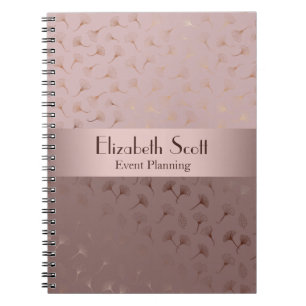 Elegant Guld Hand plockade Blommigten Journal/vid  Anteckningsbok