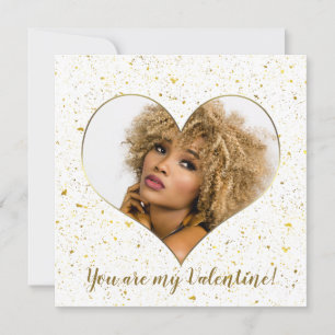 Elegant Guld Heart du är mina Valentineser