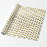 Elegant Guld Hjärtan Mönster Bröllopspresentpapper Presentpapper<br><div class="desc">Bröllopspresent i ett falskt guldhjärtas blad-mönster ger en fantastisk presentation. Perfekt för nygifta,  brud shower,  bröllops shower,  nya hem,  förlovnings shower och mer.</div>