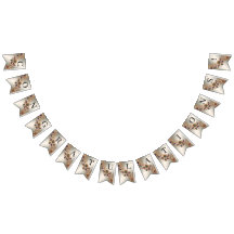 Elegant Guld Jewel Flowers Bunting Flagga