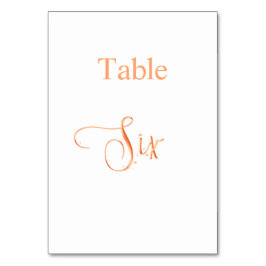 Elegant guld kalligrafi bord 6 6 bordsnummer