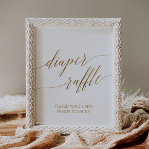 Elegant Guld Kalligrafi Poster