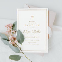Elegant Guld Kor, baptism och förkunnande
