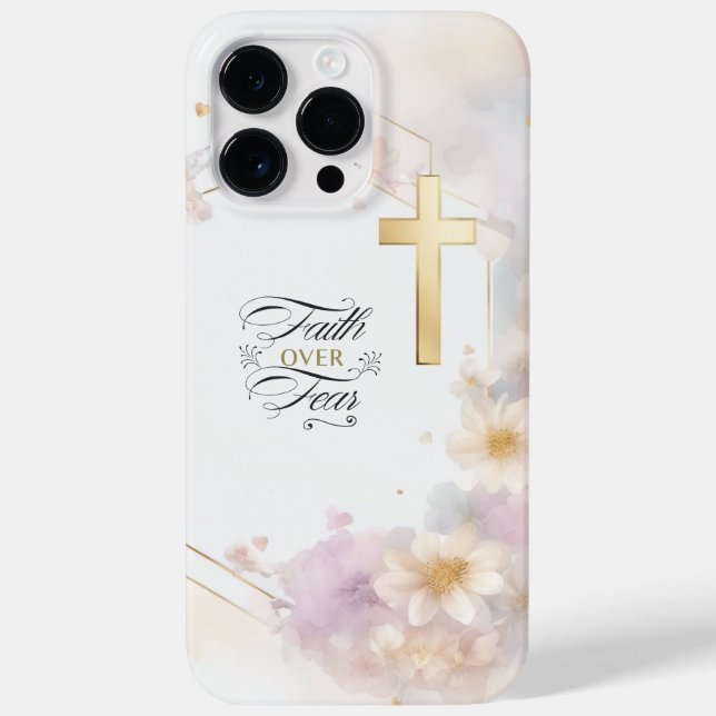 Elegant Guld Kor iPhone 14 Pro Max Fodral (Baksida)