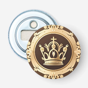 Elegant Guld Krona Flasköppnare