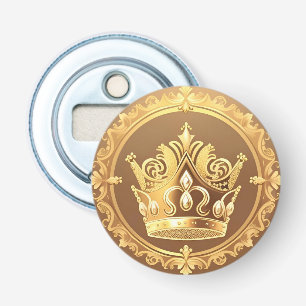 Elegant Guld Krona Flasköppnare