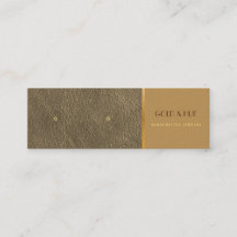 Elegant guld läderörhängen chic visning