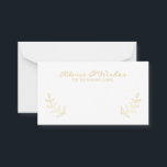 Elegant Guld Laurels Bröllop Advice och Önskemål Rådkort<br><div class="desc">Elegant Guld Laurels Bröllop Advice och Önskemål-kort med roliga lagrar från guld hand plockade med titel i modernt calligraphy font stil och detaljer i modernt sans serif font stil. Perfekt för bröllop, babydusch, födelsedagsfest, bachelorette-fest och alla särskilda tillfällen. Observera att den guld-folie som visas på produkten är tryckt och inte...</div>