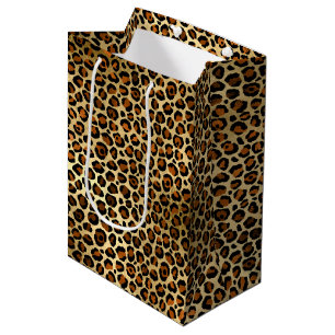 Elegant Guld Leopard Animal Print