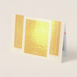 Elegant Guld Linje Konst Ros & Händer - Lyx Alla h Folierat Kort