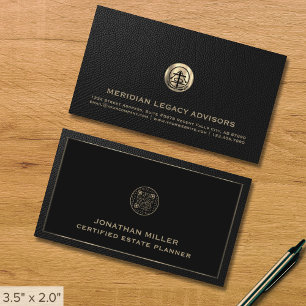 Elegant Guld Logotyp Professionell QR-kod Visitkort