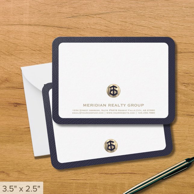 Elegant Guld Logotyp Real Gods Note Card Anteckningskort (Skapare uppladdad)