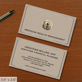 Elegant Guld Logotyp säl Visitkort